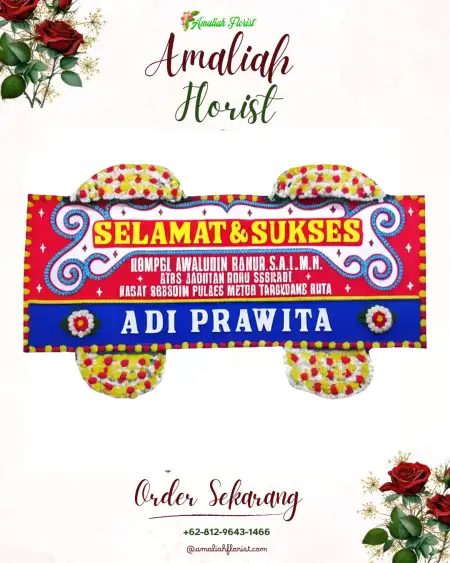 Papan Bunga Ucapan Selamat Alemsom