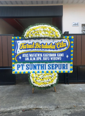 Papan Bunga Duka di Alemsom